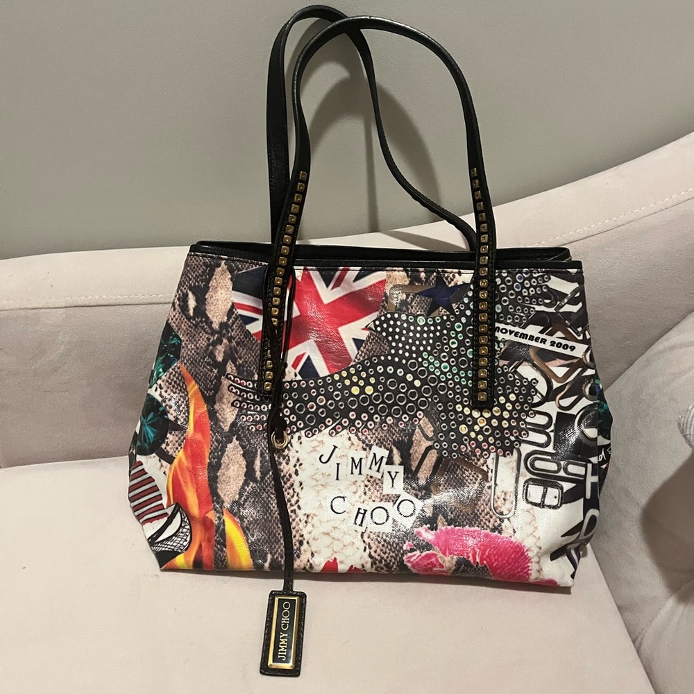 Jimmy Choo multi color shoulder bag!